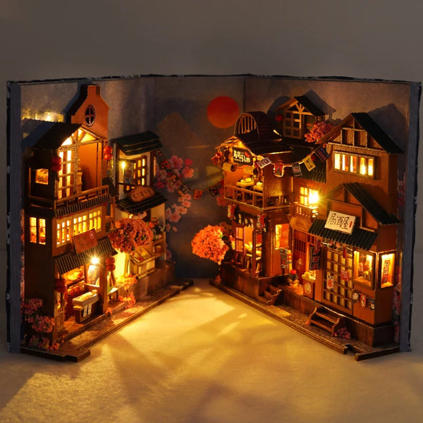 Sakura Zen Japanese Store DIY Book Nook - Miniature Shelf Insert